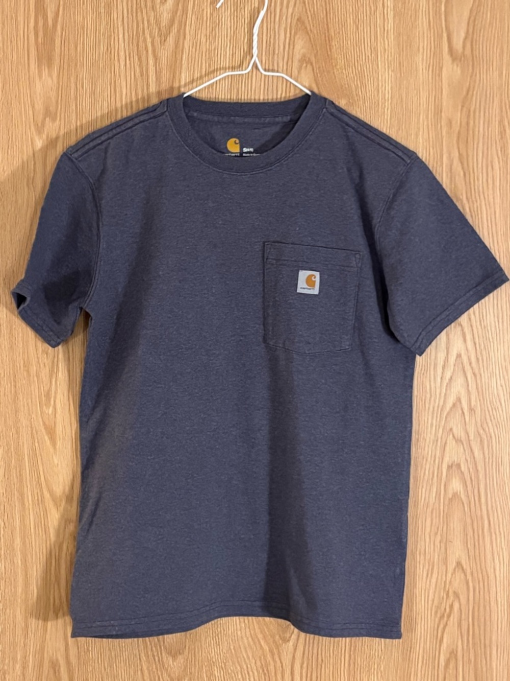 Carhartt Purple Regular Fit Crewneck Short Sleeve Pocket Tee
